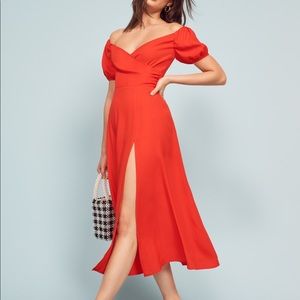 Reformation Pearl Dress in Hot Day
